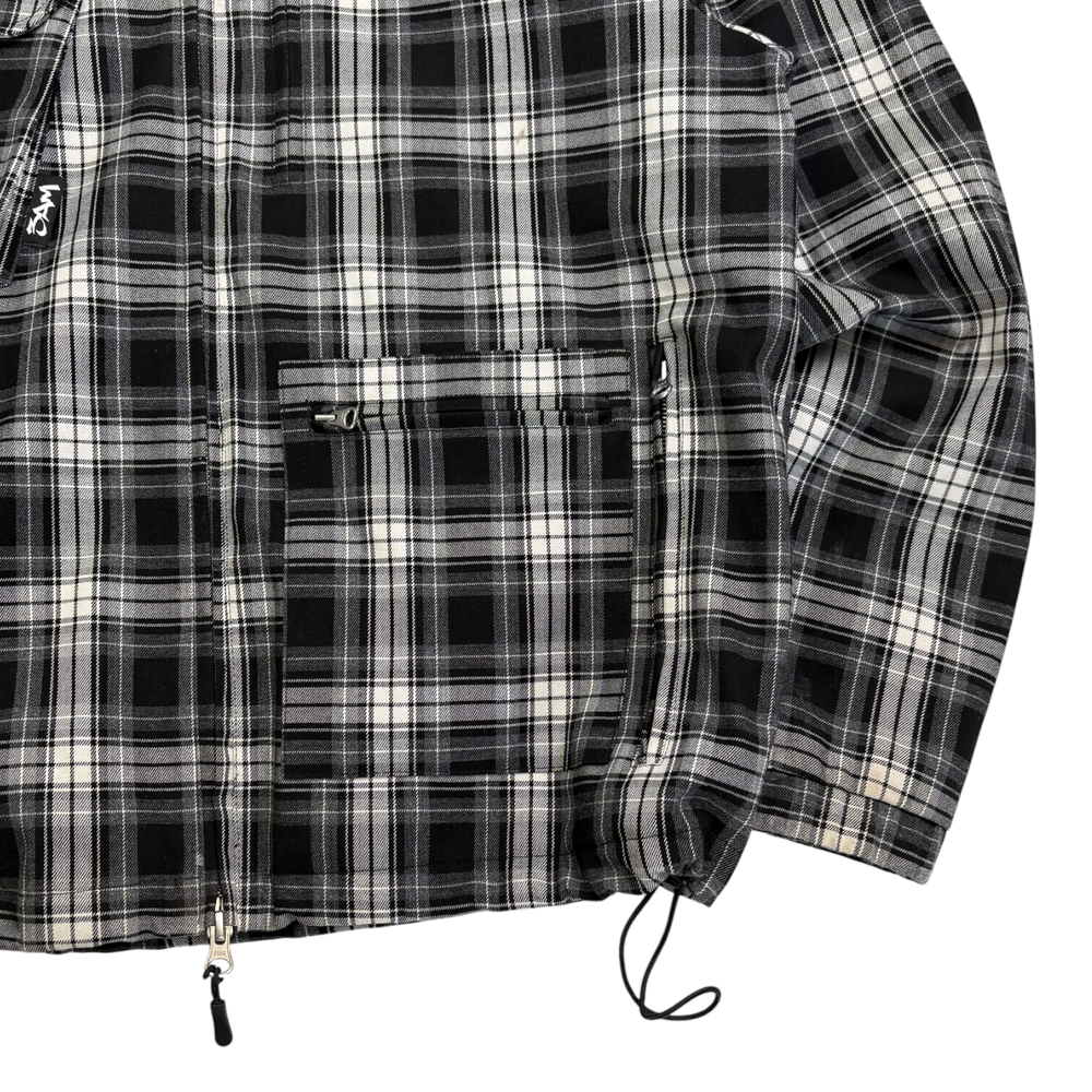 CACHE PLAID JACKET - BLACK