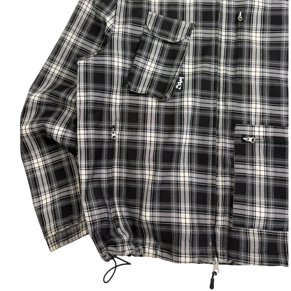 CACHE PLAID JACKET - BLACK