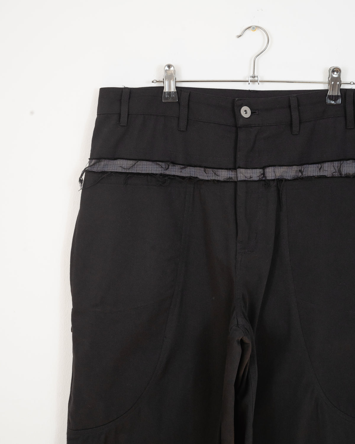 DISTRESSED DOUBLE POCKET SUIT TROUSERS