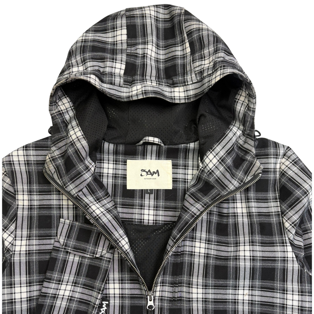 CACHE PLAID JACKET - BLACK