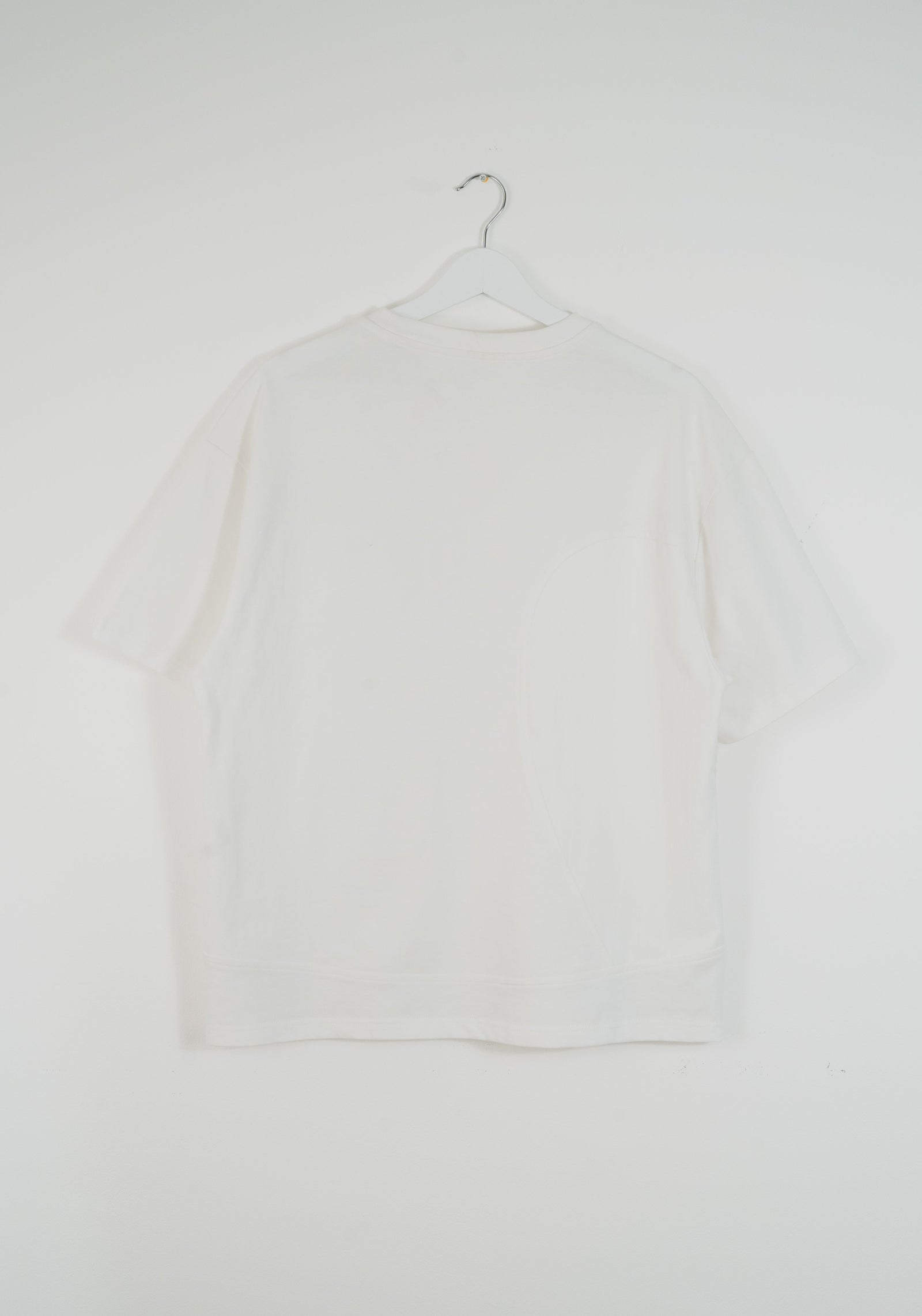 ARC NYLON PANELLED T-SHIRT - WHITE