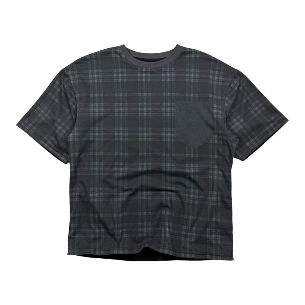 HOLLOW PLAID T-SHIRT