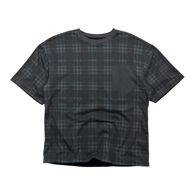 HOLLOW PLAID T-SHIRT