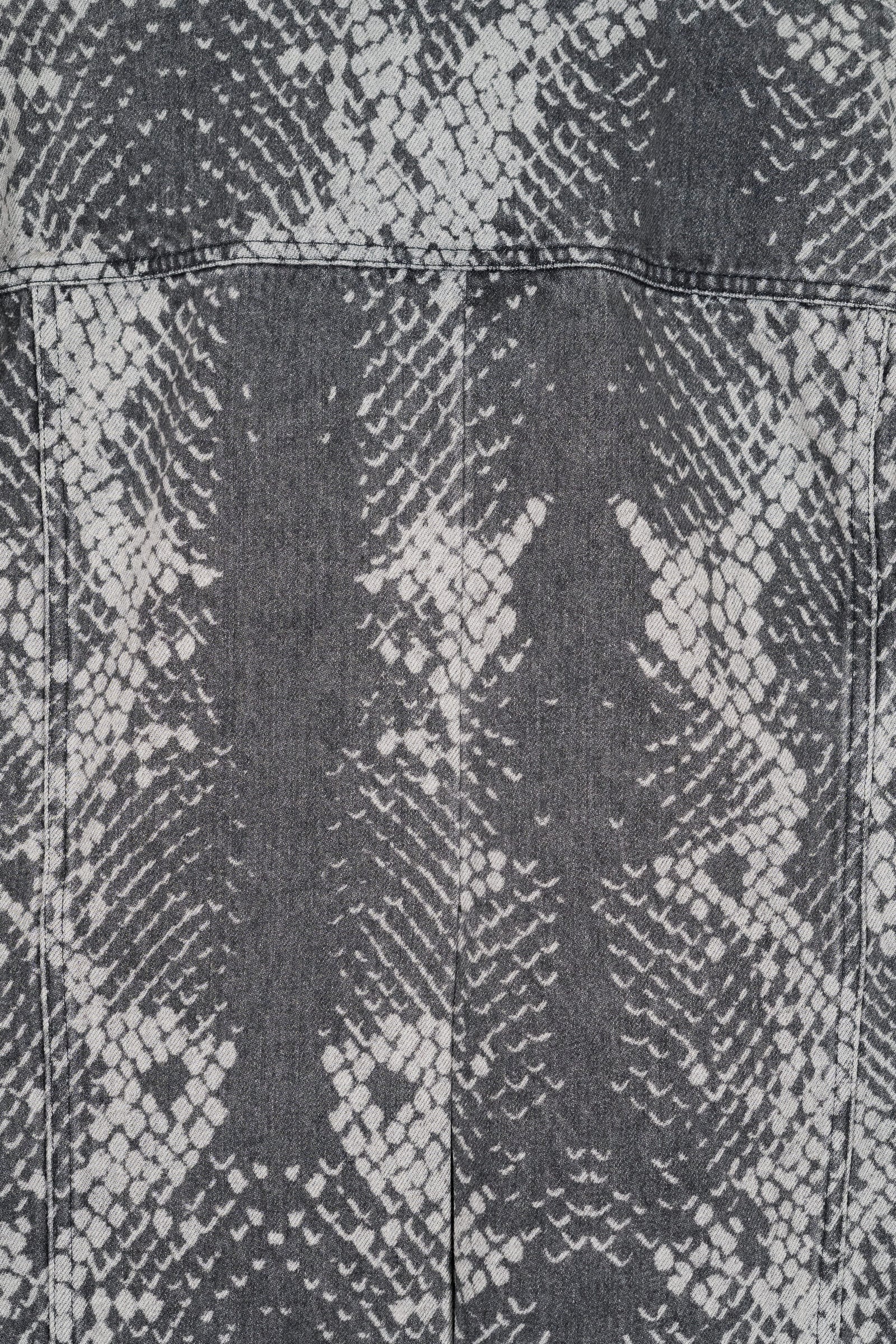SNAKESKIN DENIM JACKET
