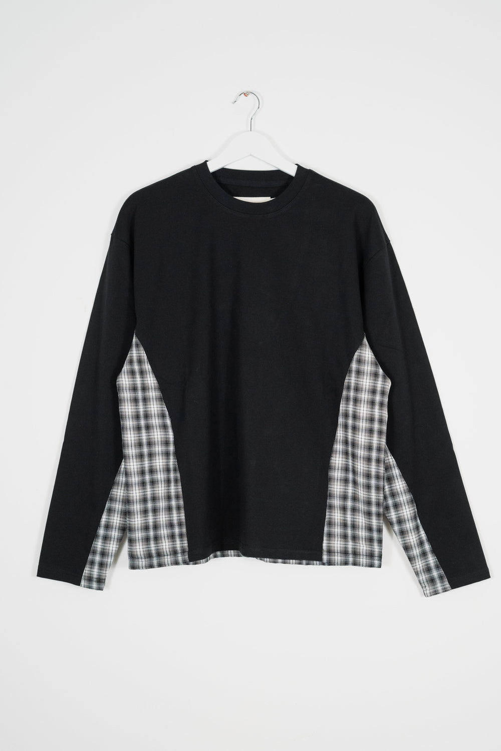 PANELLED PLAID LONG SLEEVE