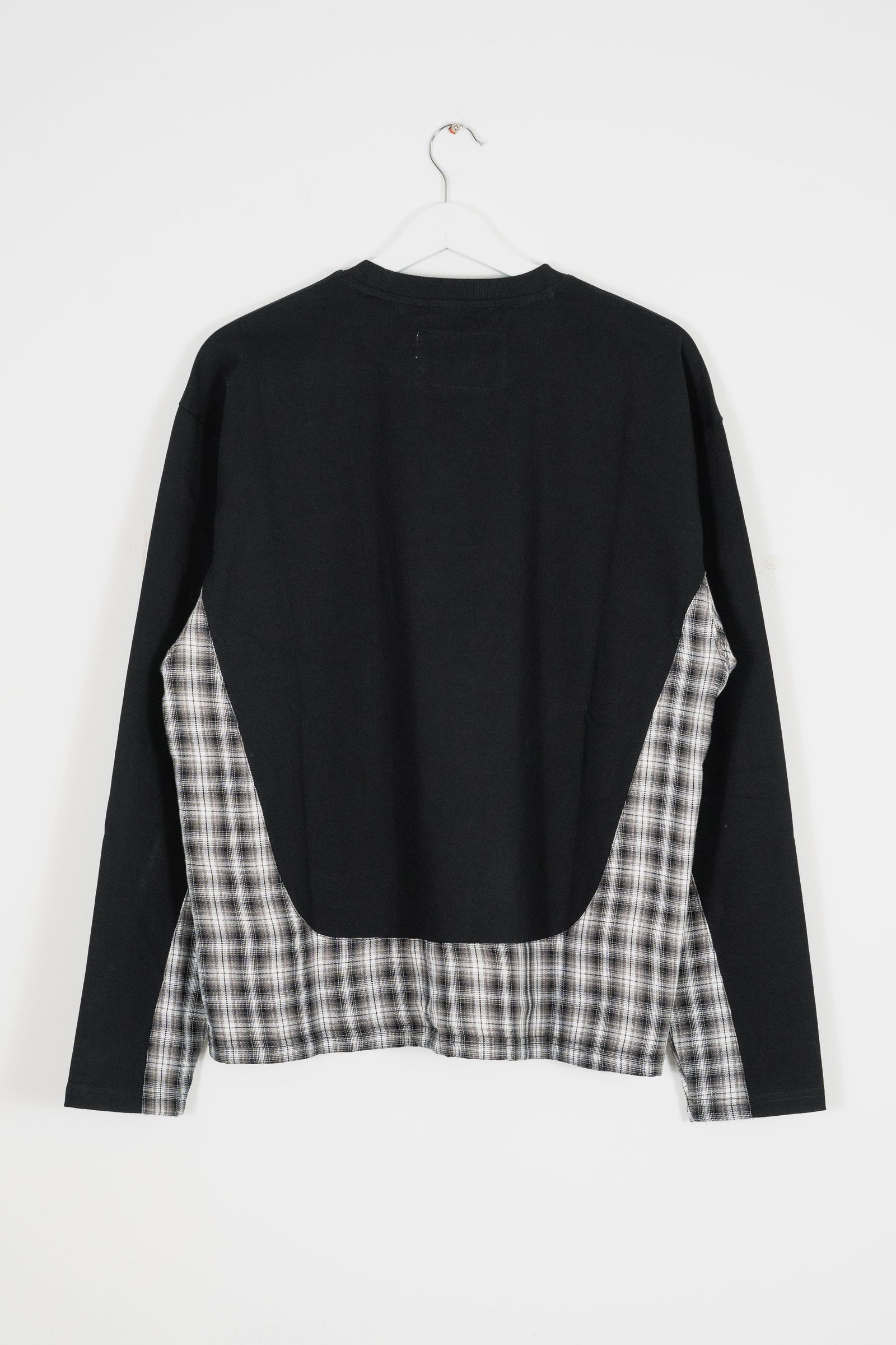 PANELLED PLAID LONG SLEEVE