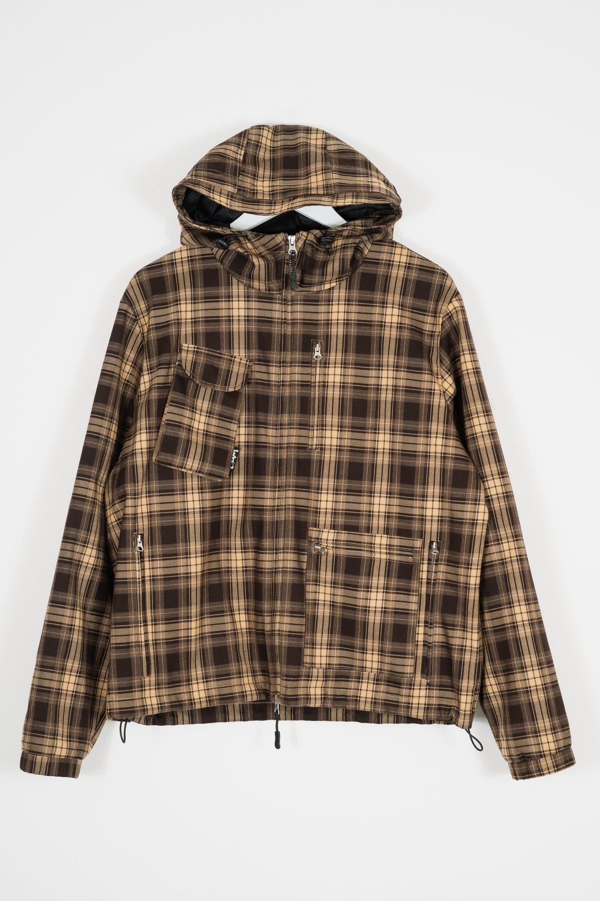 CACHE PLAID JACKET - BROWN
