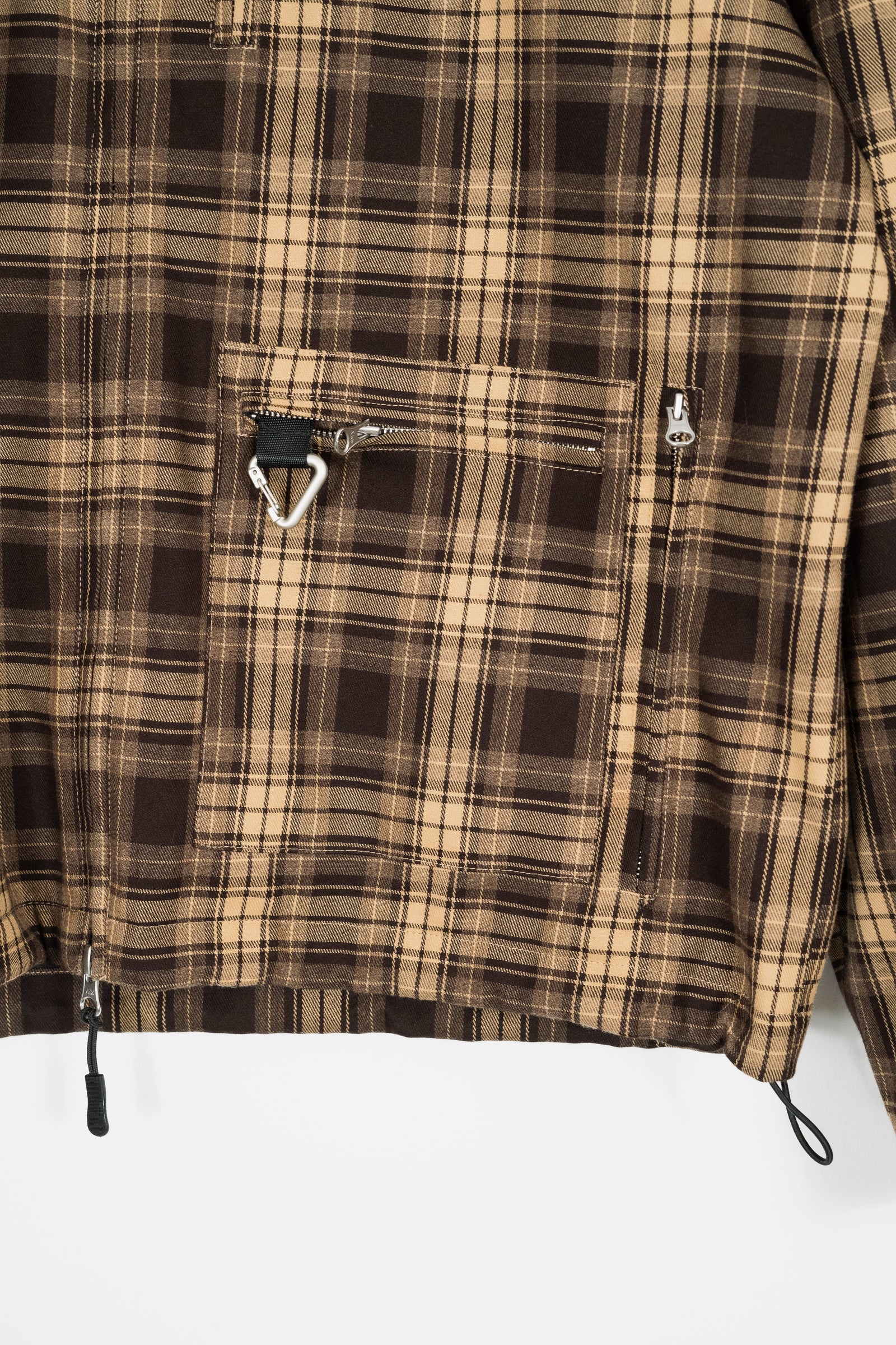 CACHE PLAID JACKET - BROWN