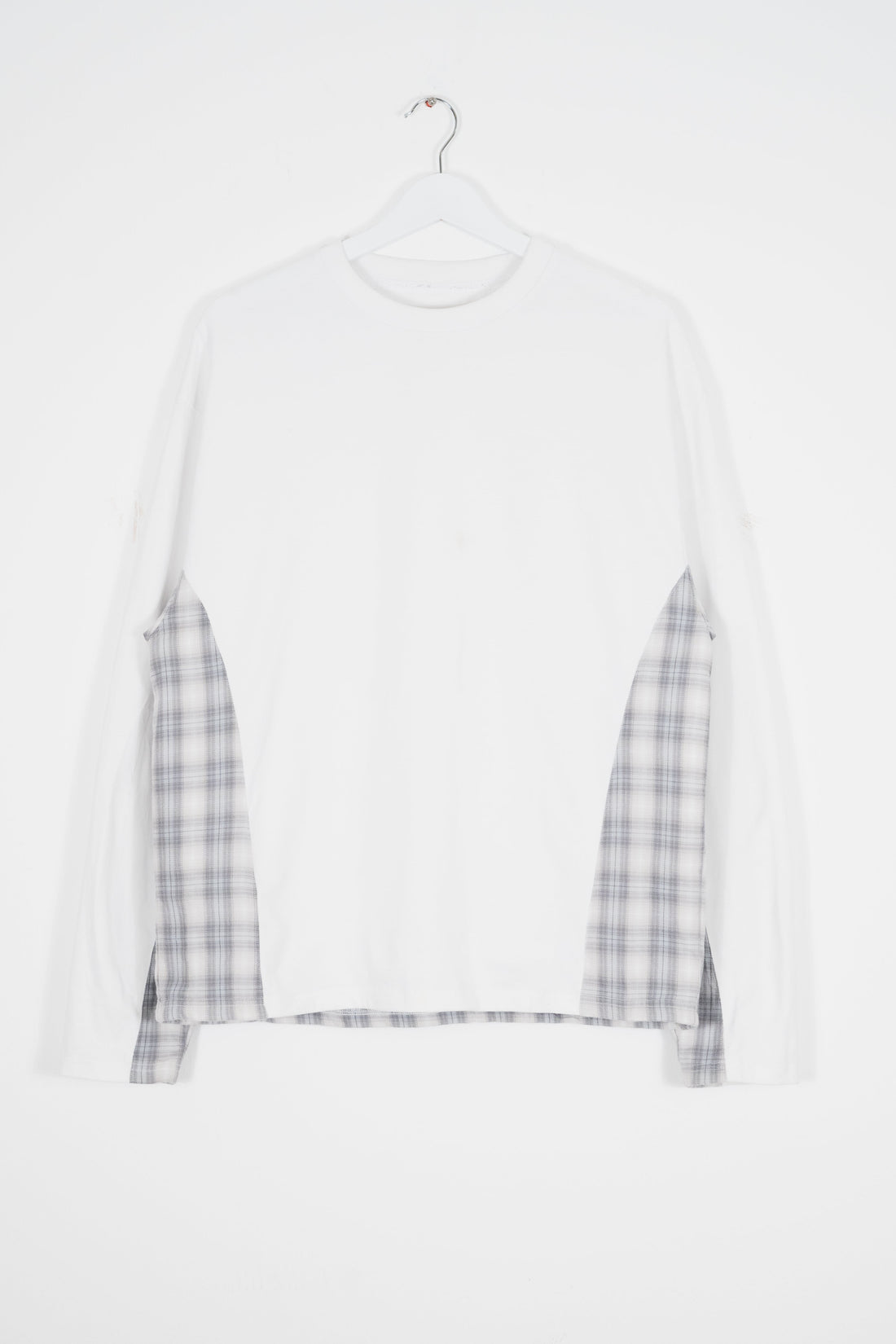 PANELLED PLAID LONG SLEEVE