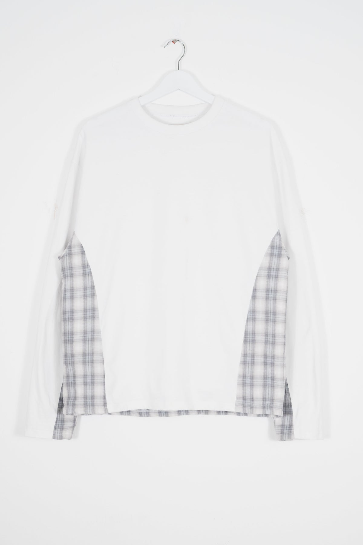 PANELLED PLAID LONG SLEEVE