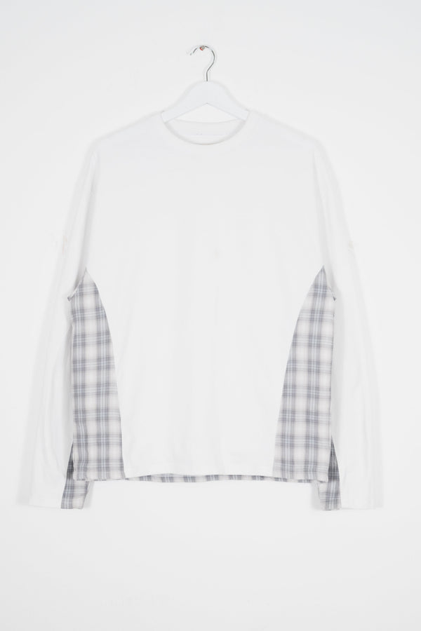 PANELLED PLAID LONG SLEEVE