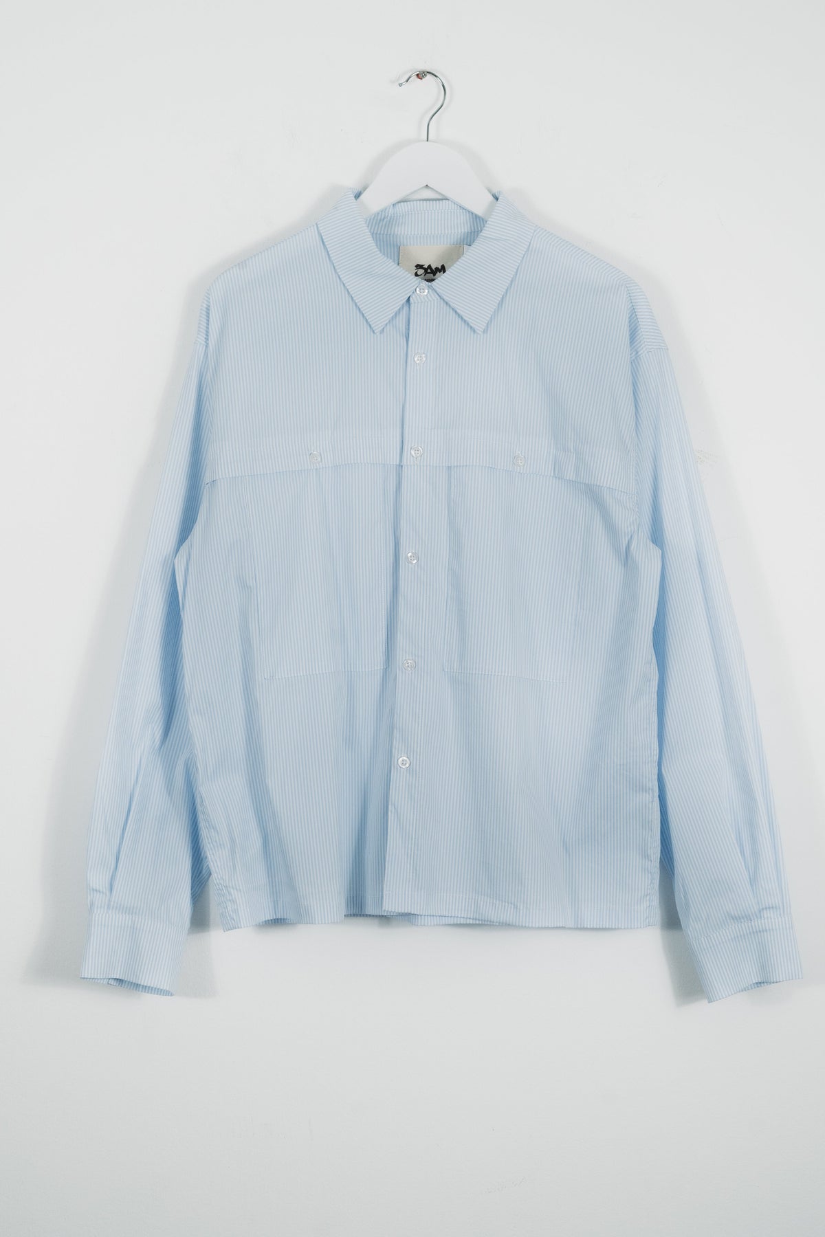 ETHER PINSTRIPE BUTTON UP SHIRT