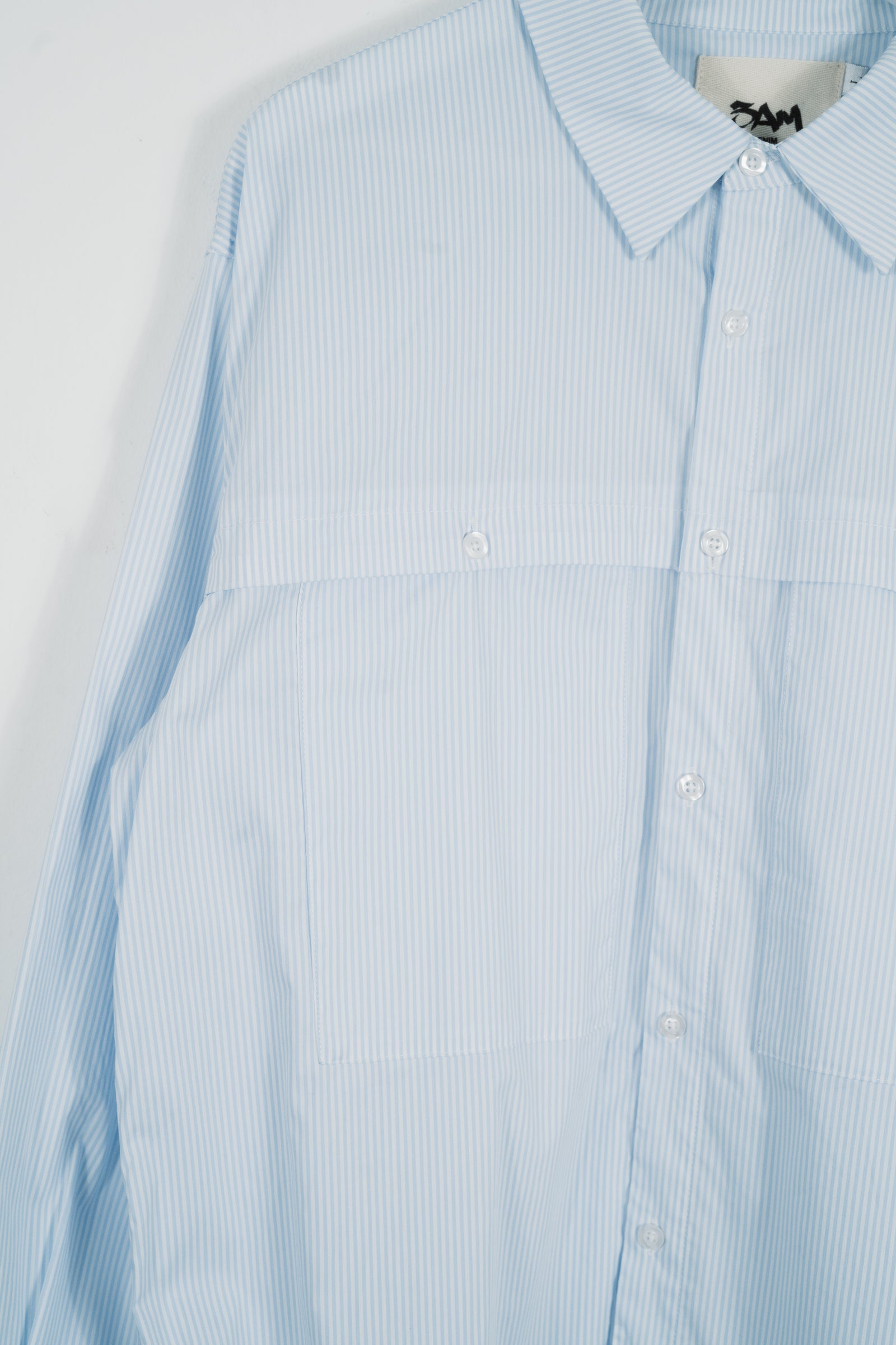 ETHER PINSTRIPE BUTTON UP SHIRT