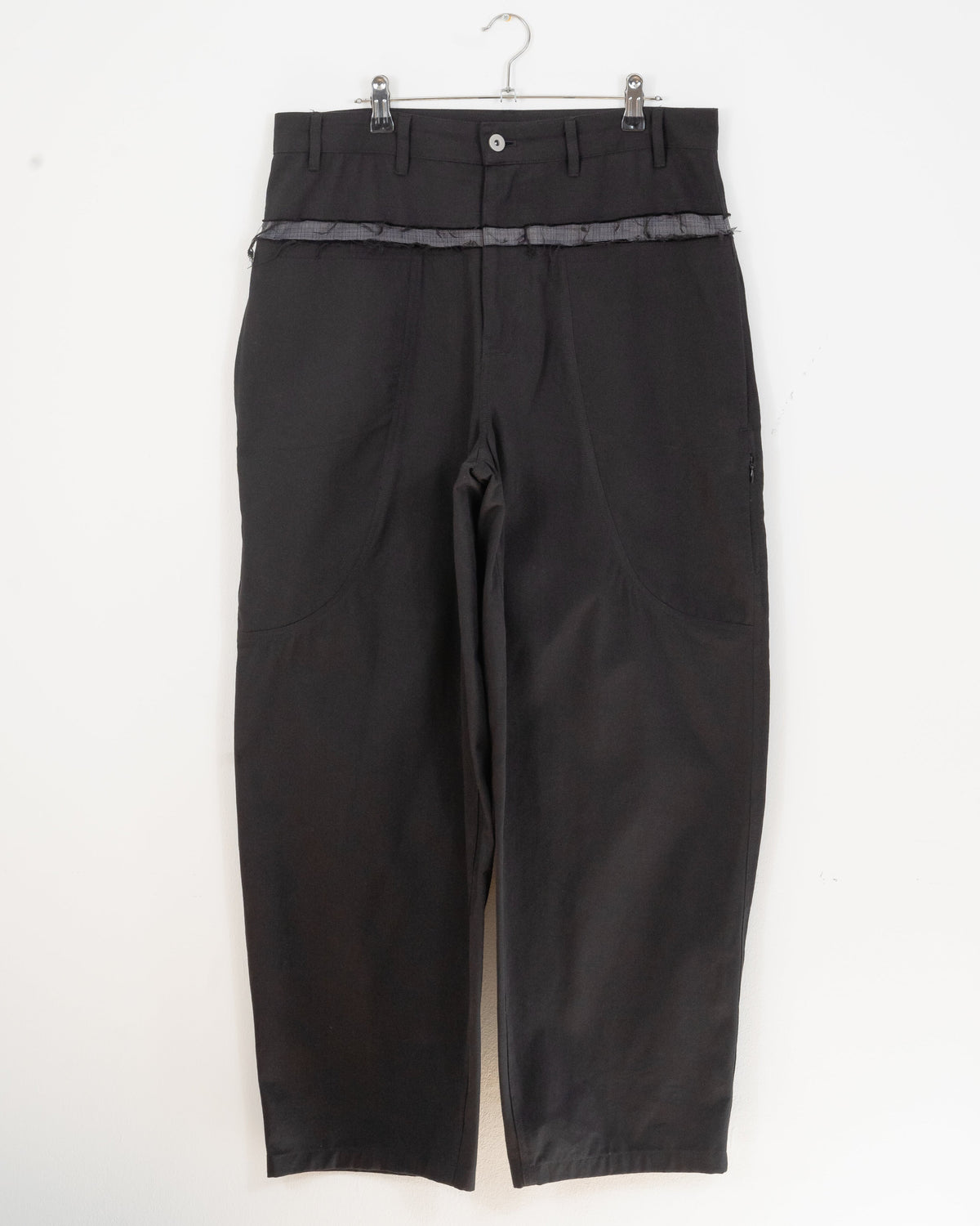 DISTRESSED DOUBLE POCKET SUIT TROUSERS