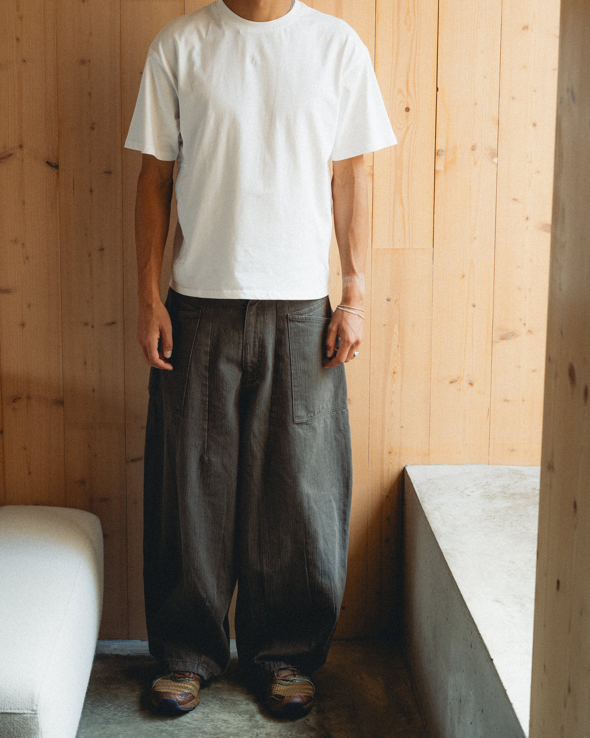 TEXTURED DUST BALLOON TROUSERS - 2/3 WEEK SHIPPING DELAY