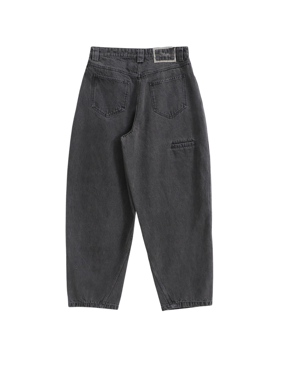 SIGNATURE CUT PLEATED CONCRETE JEANS