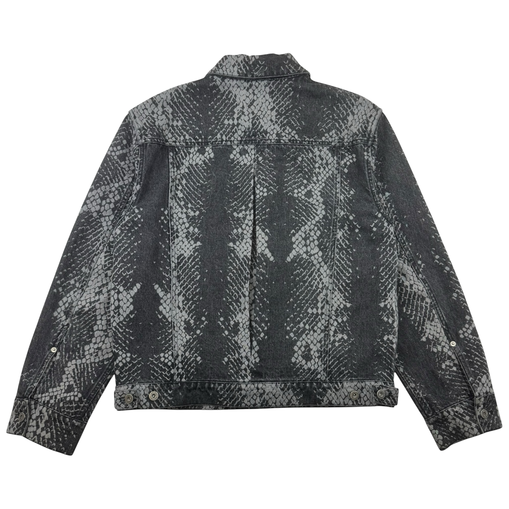 SNAKESKIN DENIM JACKET