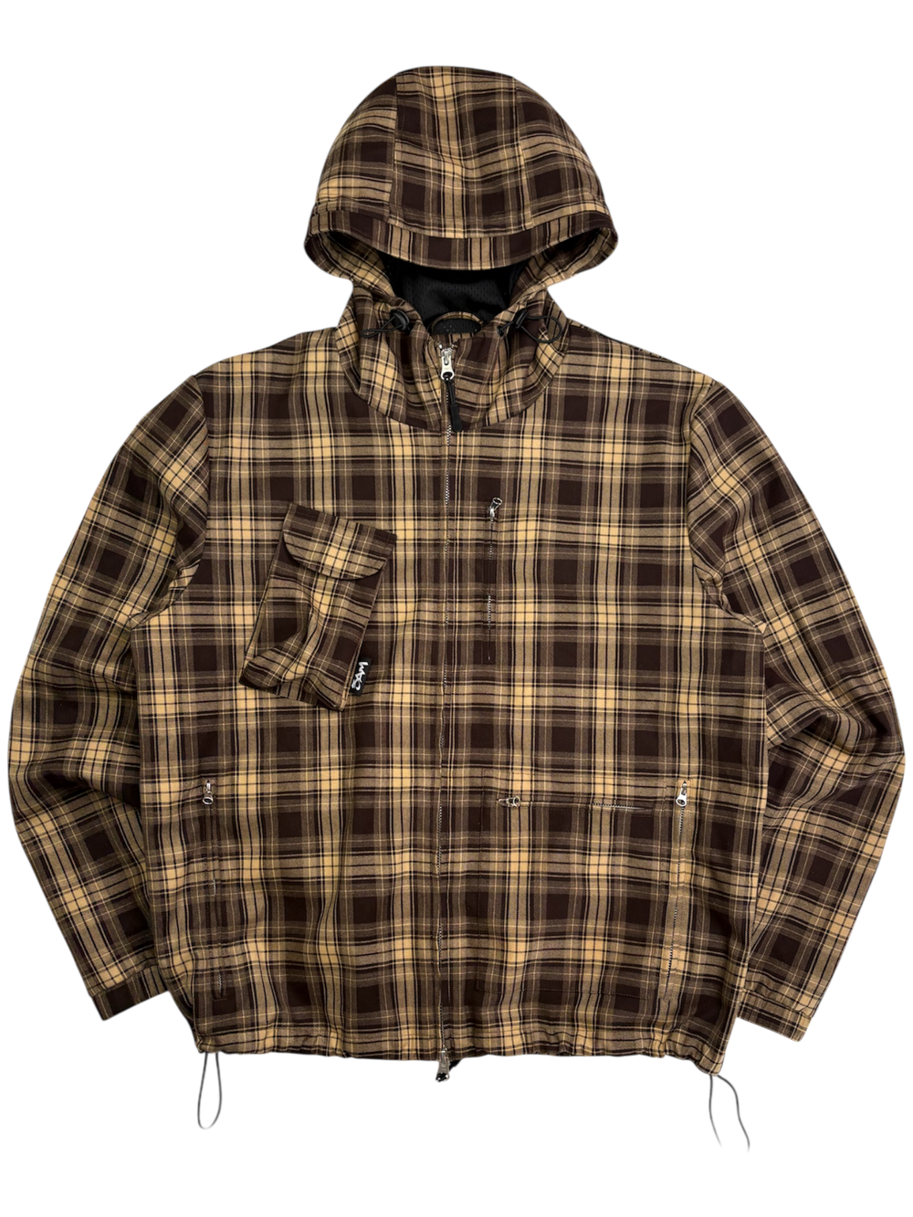CACHE PLAID JACKET - BROWN