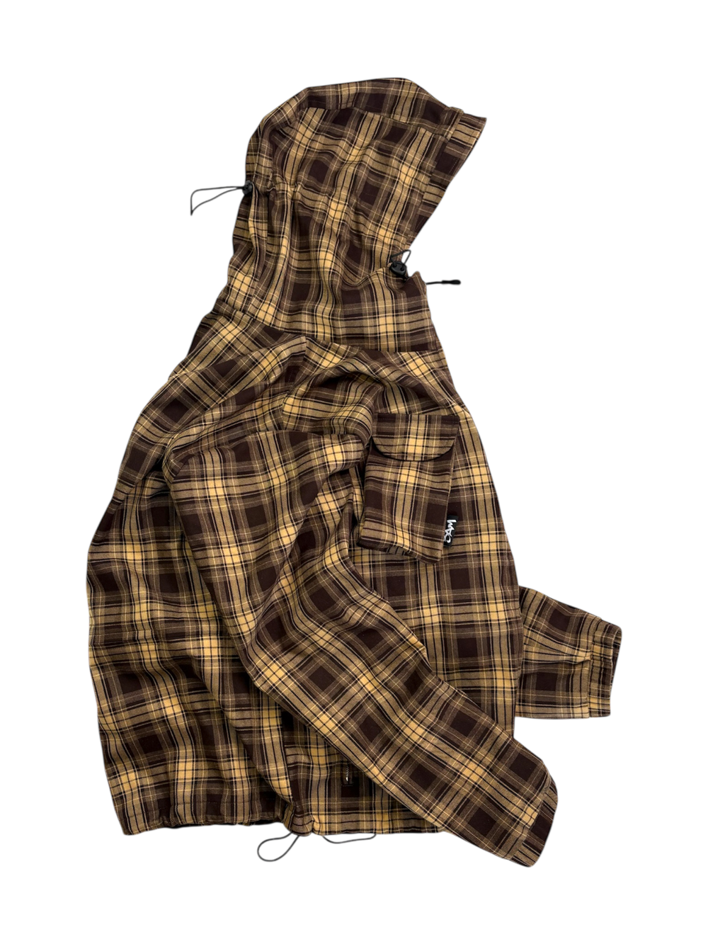 CACHE PLAID JACKET - BROWN