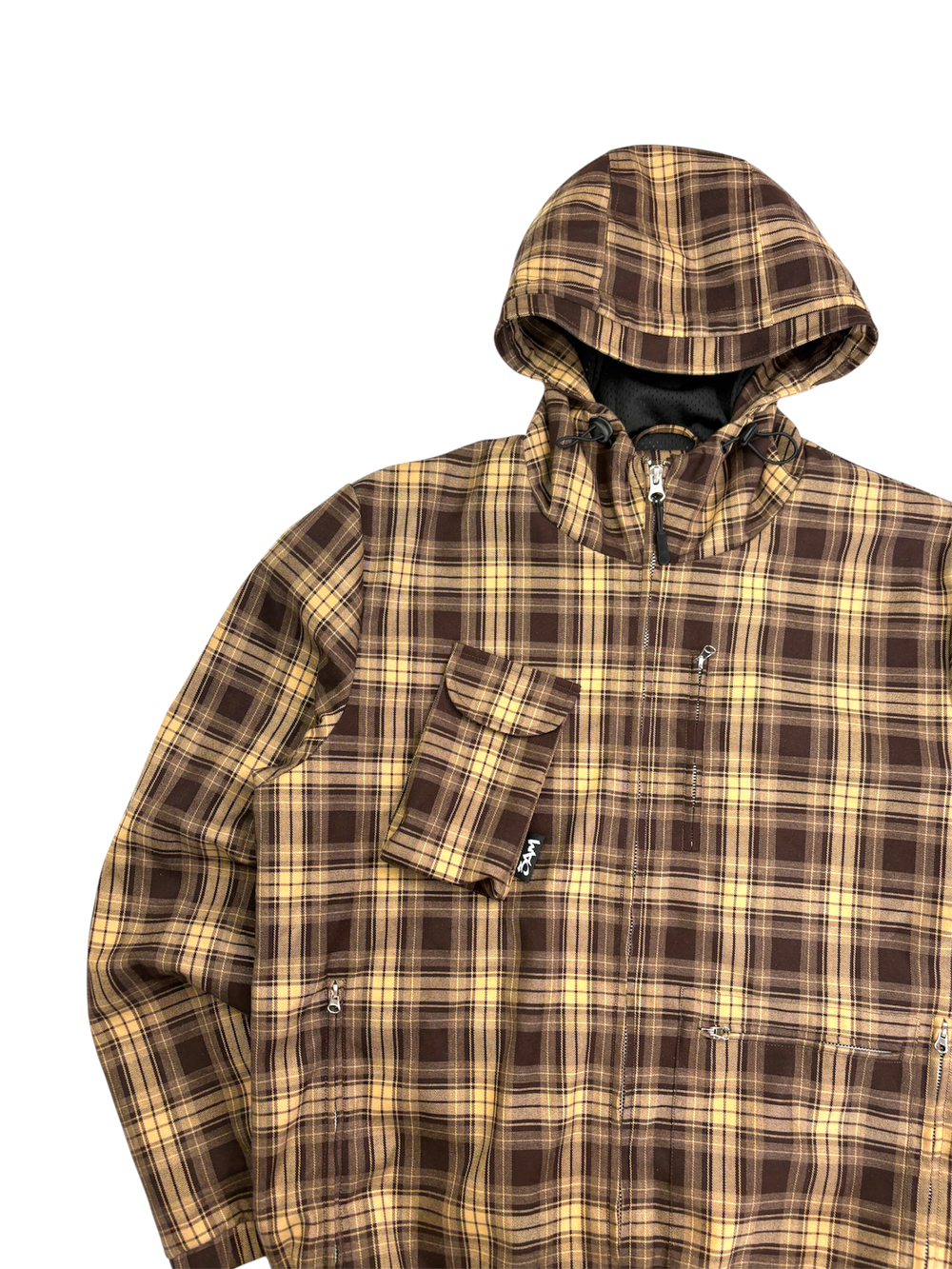 CACHE PLAID JACKET - BROWN