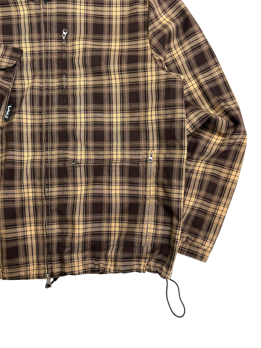 CACHE PLAID JACKET - BROWN