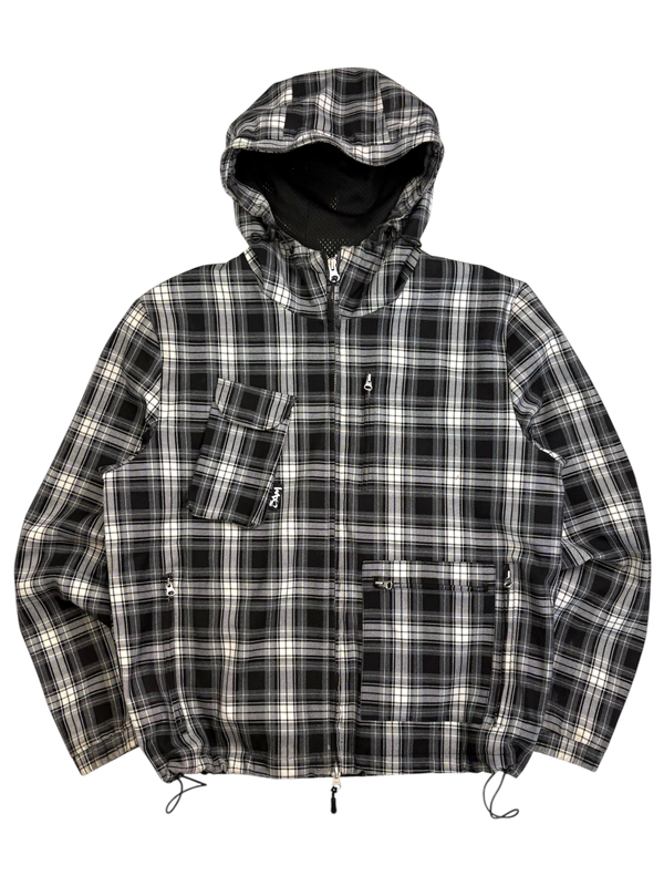 CACHE PLAID JACKET - BLACK